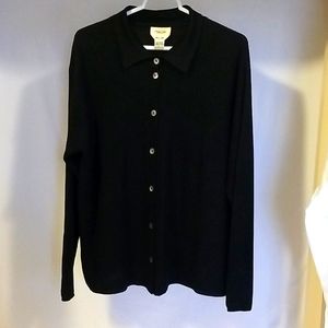 Black Talbots silk cardigan
